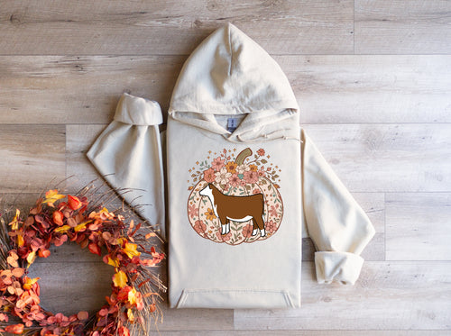 Pumpkin beef hoodie- Hereford