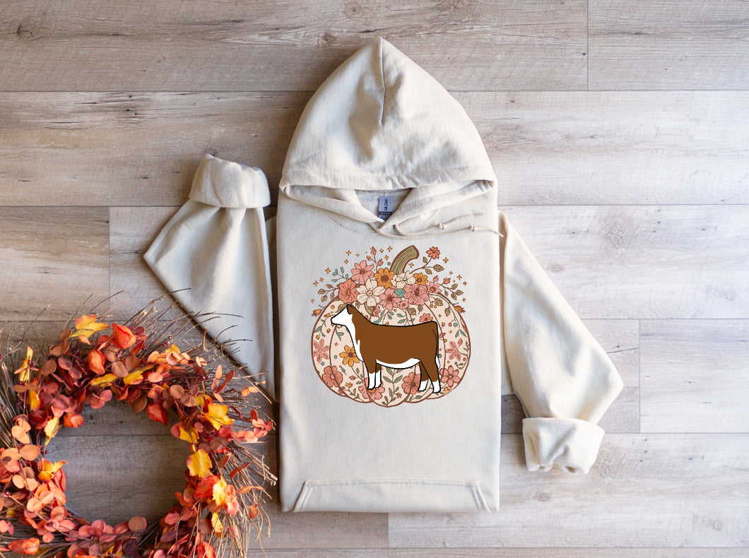 Pumpkin beef hoodie- Hereford