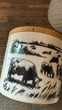 Load image into Gallery viewer, Cows grazing-small -canister-blemished