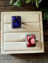 Load image into Gallery viewer, HANDMADE STERLING SILVER DAHLIA ROSE ADJUSTABLE RING(right)