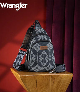 Wrangler southwest sling bag- black