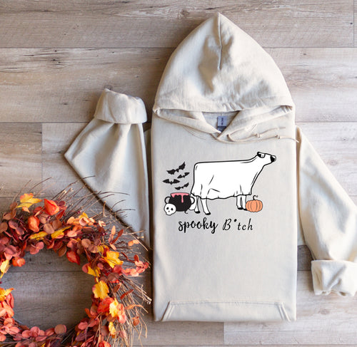 Spooky B*tch dairy cow-hoodie