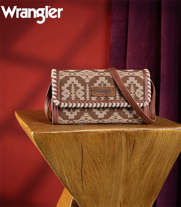 Wrangler southwest wallet - brown