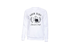 Show barn crewneck - black baldy (multiple colours)