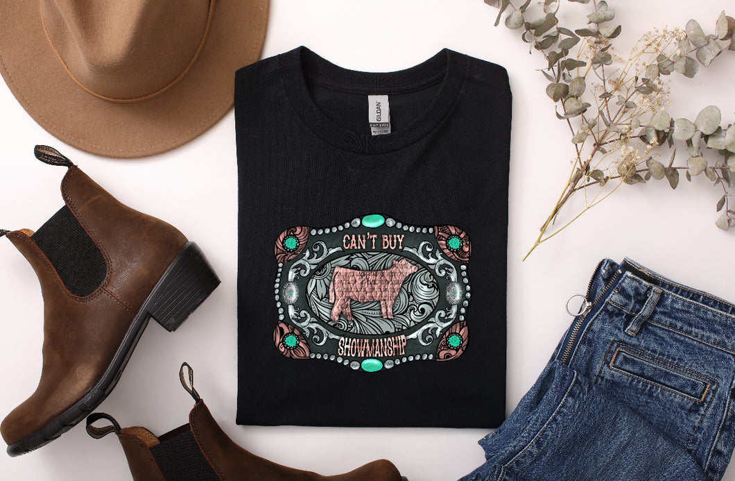 Youth- cant buy showmanship -  t shirt - multiple colours