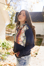 Load image into Gallery viewer, Ampersand half zip hoodie-ride into the sunset