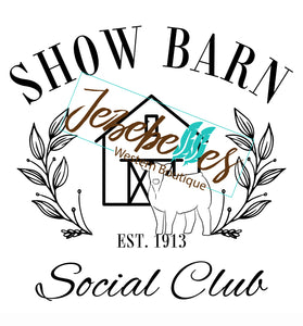 Show barn tumbler- white