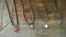 Load image into Gallery viewer, Navajo star pendant necklace (multiple colours)