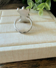 Load image into Gallery viewer, “Lily” HANDMADE STERLING SILVER KINGMAN WITH WILD HORSE MAGNESITE ADJUSTABLE RING