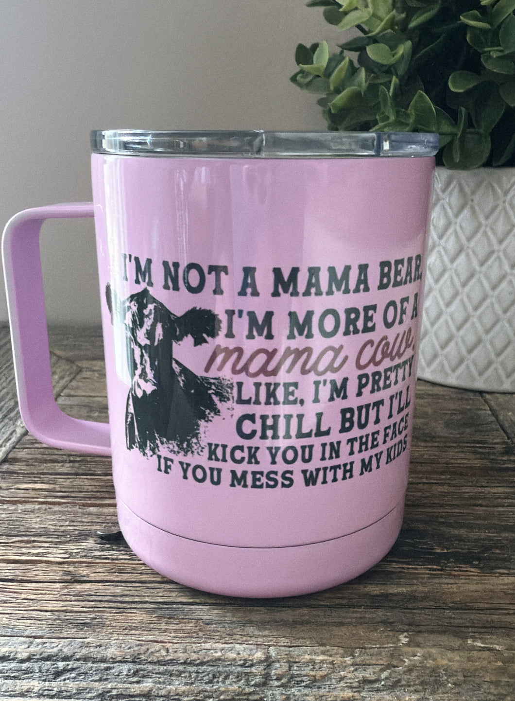 Mama cow - purple -travel