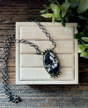 Load image into Gallery viewer, “Bardot” Native American Handmade Sterling Silver White Buffalo Necklace