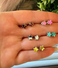 Load image into Gallery viewer, STAR-HANDMADE STERLING SILVER MULTI STONE EARRINGS