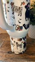 Load image into Gallery viewer, Spooky b*tch - cow 40oz handled tumbler -blemished