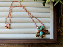 Load image into Gallery viewer, “Ms Mat” Copper &amp; Turquoise Necklace