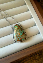Load image into Gallery viewer, “Pretentious” Native  Handmade Sterling Silver Royston Turquoise  Necklace