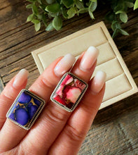 Load image into Gallery viewer, HANDMADE STERLING SILVER DAHLIA ROSE ADJUSTABLE RING(right)