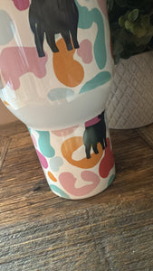 Angus leopard -blemished -40oz tumbler