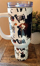 Load image into Gallery viewer, Spooky b*tch - cow 40oz handled tumbler -blemished