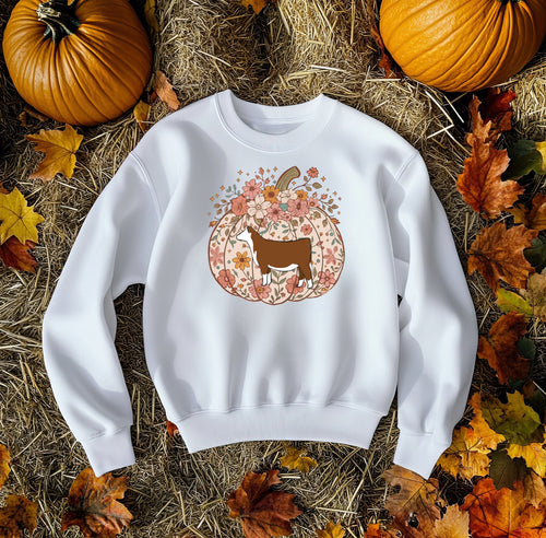 Pumpkin Hereford crewneck  (multiple colours)