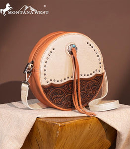 Canteen tooled crossbody