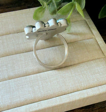 Load image into Gallery viewer, “Forever lady” HANDMADE STERLING SILVER KINGMAN TURQUOISE ADJUSTABLE COW RING