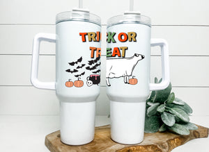 Trick of treat Handled tumbler 40z - ( beef, dairy, sheep)