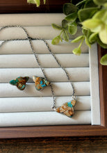 Load image into Gallery viewer, “Gammar” HANDMADE STERLING SILVER COW EARRINGS-Royston Turquoise