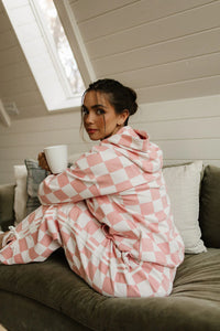 Ampersand Comfort Zone Hoodie-pink & powerful