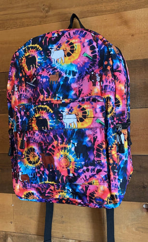 Tie dye all breeds  #3 backpack