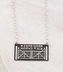 Bar Ranch Wife necklace
