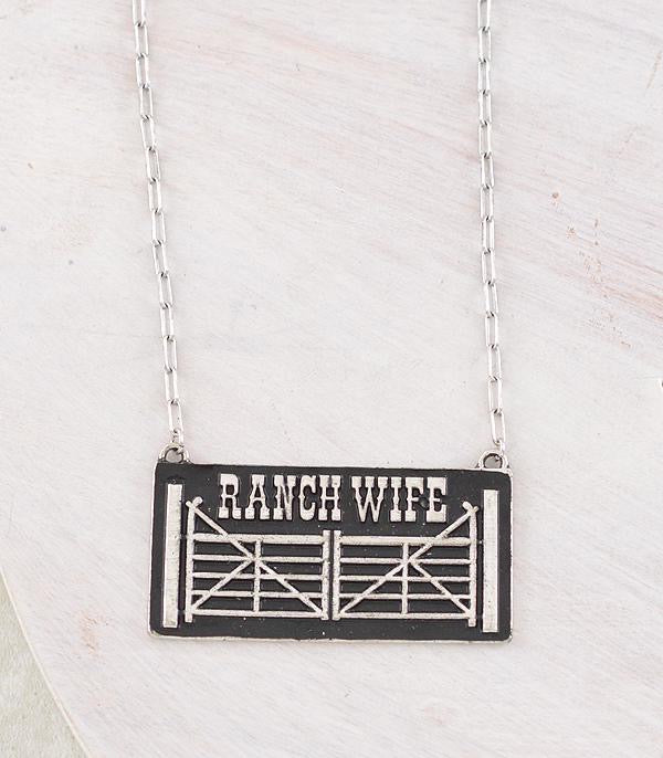 Bar Ranch Wife necklace