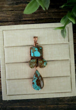 Load image into Gallery viewer, “Penny”Copper &amp; Turquoise Pendant