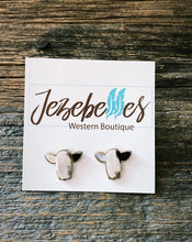 Load image into Gallery viewer, Cow Earrings- two variations