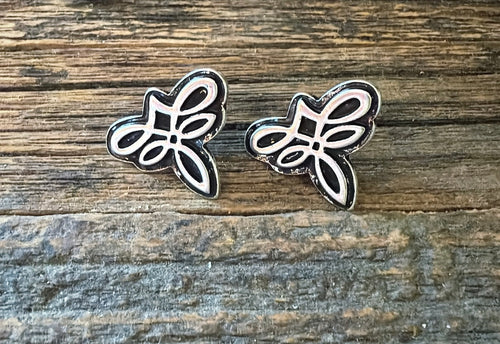 Boot stitch  earrings
