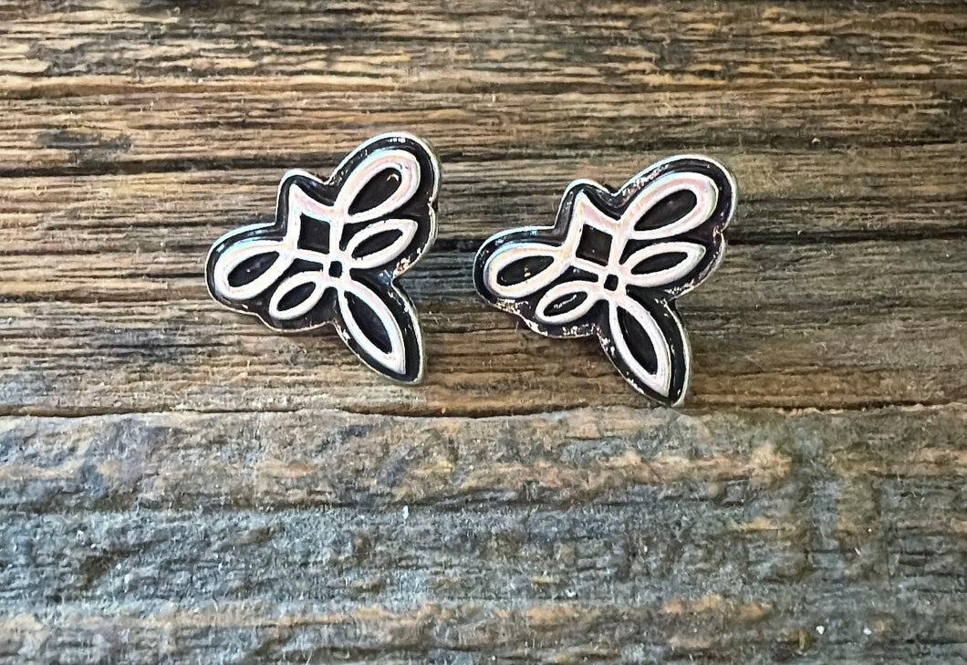 Boot stitch  earrings