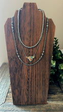 Load image into Gallery viewer, “Gammar” HANDMADE STERLING SILVER COW NECKLACE-Royston Turquoise
