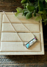 Load image into Gallery viewer, HANDMADE STERLING SILVER COTTON CANDY BAR NECKLACE