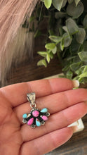 Load image into Gallery viewer, “Magnolia” HANDMADE STERLING SILVER COTTON CANDY PENDANT
