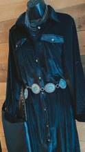 Load image into Gallery viewer, Lucky velvet duster/dress