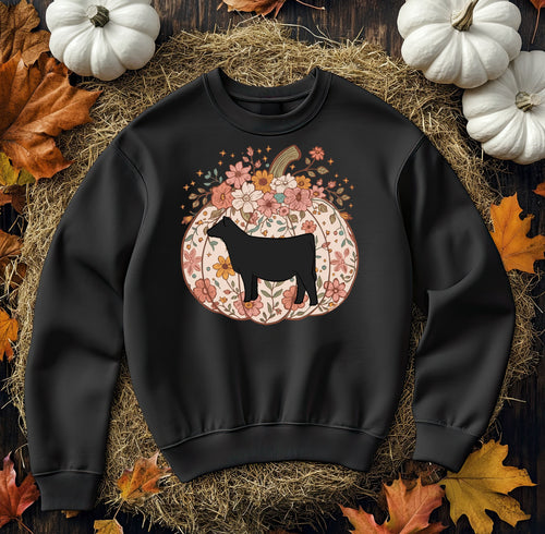 Pumpkin black crewneck  (multiple colours)