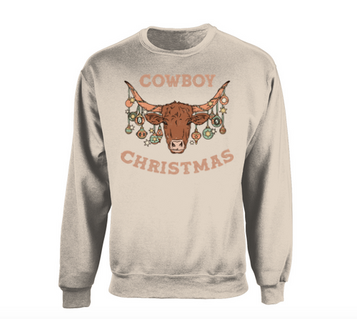 Cowboy christmas crewneck