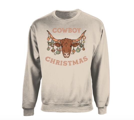 Cowboy christmas crewneck
