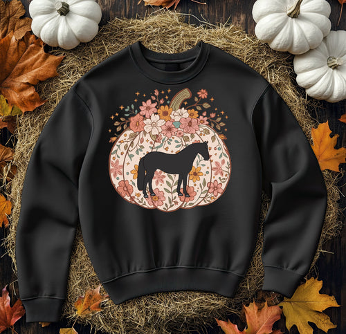 Pumpkin - horse crewneck  (multiple colours)