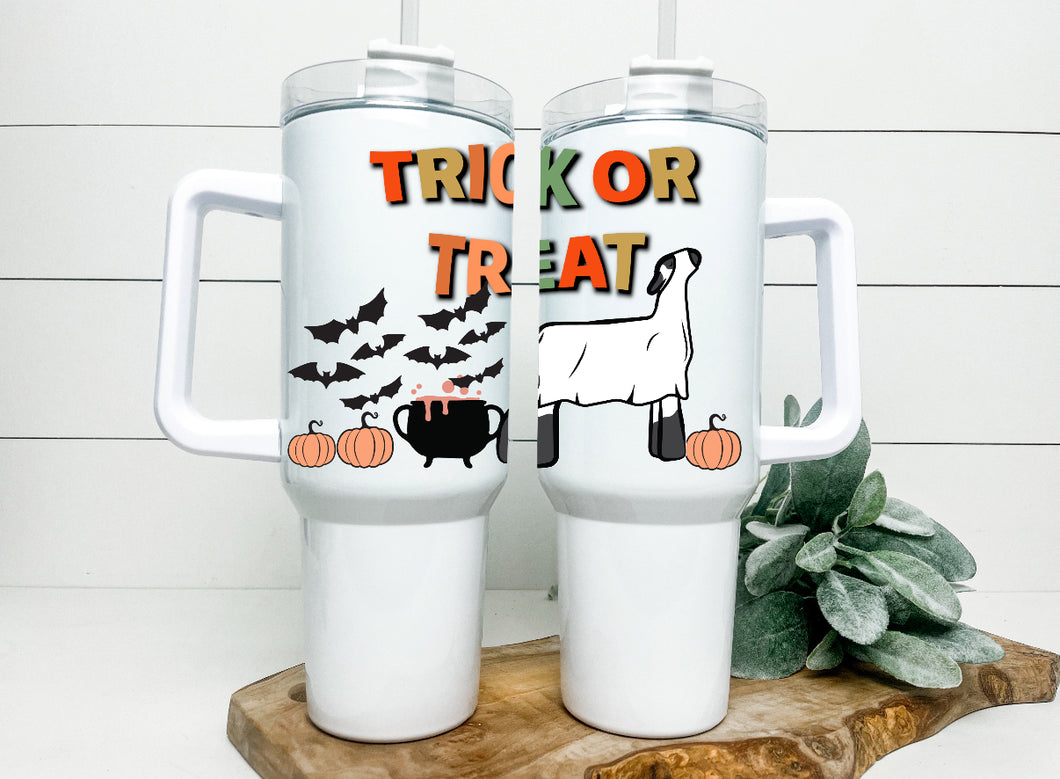 Trick of treat Handled tumbler 40z - ( beef, dairy, sheep)