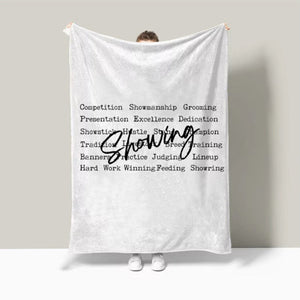 “Showing- blue”light fleece blankets multiple sizes