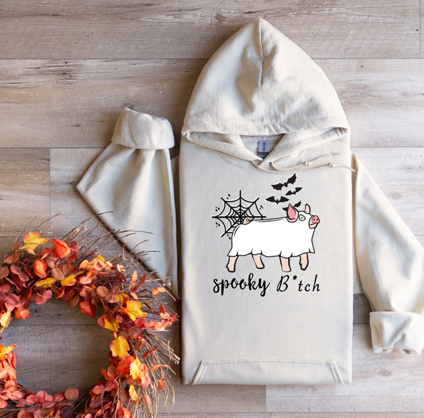 Spooky B*tch pig hoodie