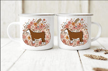 Load image into Gallery viewer, Pumpkin beef camping mug (multiple breed selections )