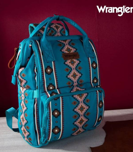 Wrangler Aztec multi function backpack-turquoise