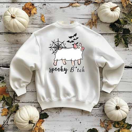 Spooky B*tch pig -crewneck