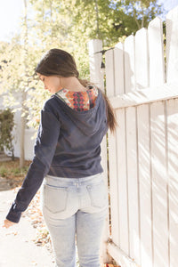 Ampersand half zip hoodie-ride into the sunset